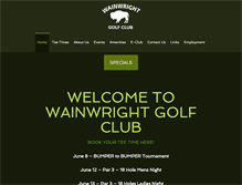 Tablet Screenshot of golfwainwright.com